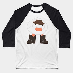 Cowboy duck Baseball T-Shirt